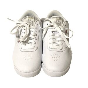 Reebok Classic Princess Sneaker Shoes Size 6.5 Wide White Athletic Walking NWOT
